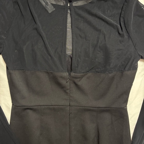 Lulu's Black Ribbed Long Sleeve Bodycon Dress - Picture 6 of 7